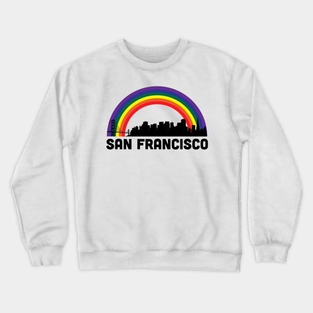 San Francisco Pride Crewneck Sweatshirt by lavenderhearts